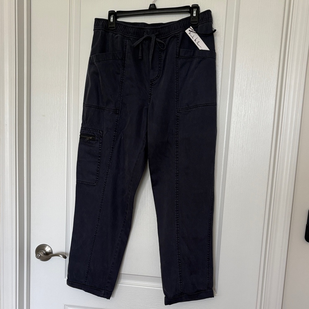 Women’s Nicole Miller Navy Utility Drawstring Pants